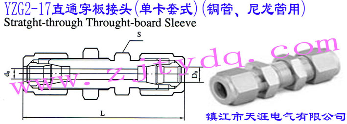 YZG2-17ֱͨ^(οʽ)(~)Straight-through Through-board Sleeve